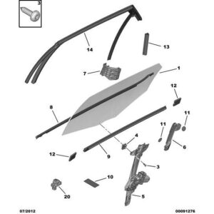 Citroen DS5 2011-2021 Petrol Electric Control Window Lifter