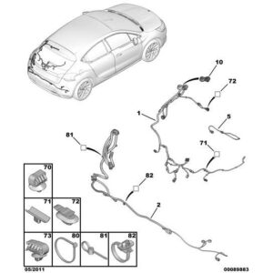 Citroen DS4 2010-2021 Diesel Tailgate Harness