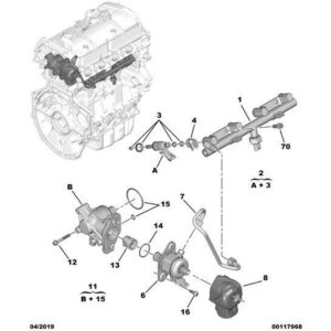 Citroen DS5 2011-2021 Petrol Engine Injector Clip