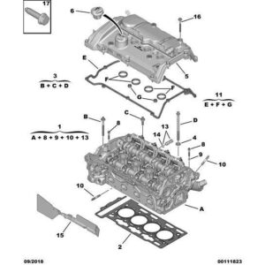 Citroen DS5 2011-2021 Petrol Cylinder Head Gasket