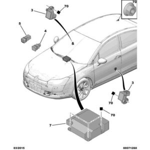 Citroen C5 2008-2021 Diesel Airbag Control Unit