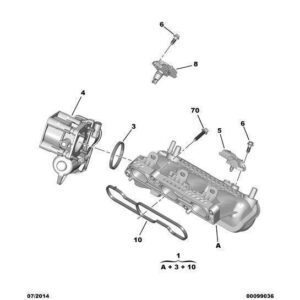 Citroen C5 Air Cross 2018-2021 Petrol Intake Valve Seal Piece