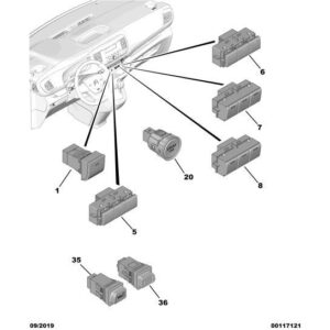 Citroen Dispatch 2016-2020 Diesel Starter Switch