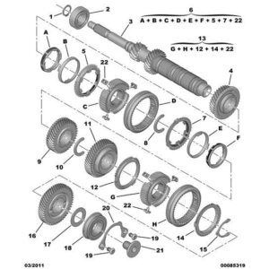 Citroen DS4 2010-2021 Diesel Drive Gear