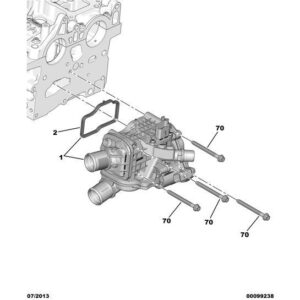 Citroen Relay 2006-2019 Diesel Engine Water Outlet Tank