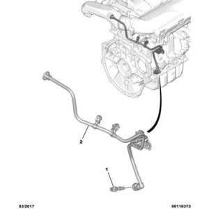 Citroen C5 Air Cross 2018-2021 Gas Recycling Tube