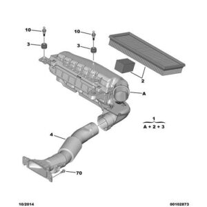 Citroen Berlingo 2015-2018 Petrol Dry Type Air Filter