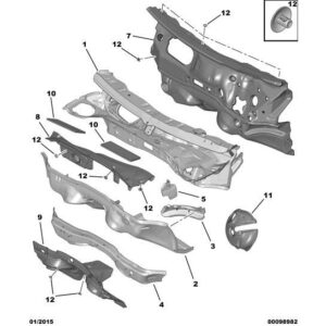Citroen C4 Catcus 2014-2018 Petrol Brake Amplifier Sound Proofing