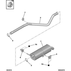Citroen C4 2008-2010 Diesel Rear Silencer