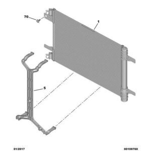Citroen Dispatch 2016-2020 Diesel Condenser Bracket