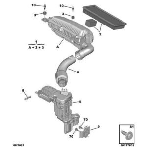 Citroen Berlingo 2015-2018 Petrol Air Filter