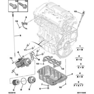 Citroen C5 Air Cross 2018-2021 Petrol Oil Gauge