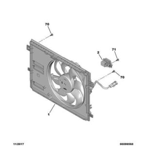Citroen Berlingo 2018-2021 Diesel Engine Motor-Driven Fan