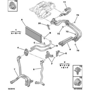 Citroen Dispatch 2016-2020 Diesel Heater Water Pipe