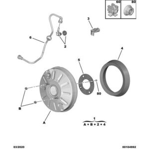 Citroen Dispatch 2016-2020 Diesel Brake Vacuum Hose