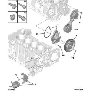 Citroen DS5 2011-2021 Petrol Electric Water Pump