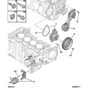 Citroen C5 Air Cross 2018-2021 Petrol Electric Water Pump