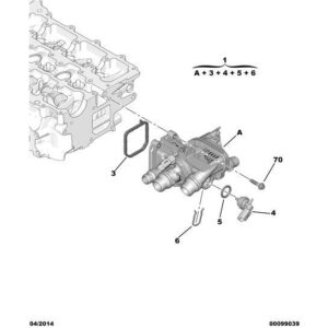 Citroen Berlingo 2015-2018 Petrol Engine Water Outlet Tank