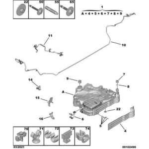 Citroen C5 Air Cross 2018-2021 Diesel Urea Cap Seal
