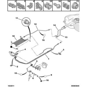 Citroen DS4 2010-2021 Diesel Injection Pipe Harness