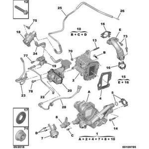 Citroen C5 Air Cross 2018-2021 Diesel Turbo Solenoid Valve