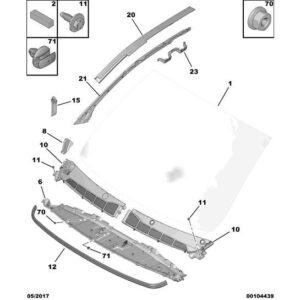 Citroen Dispatch 2016-2020 Diesel Air Intake Grille Seal