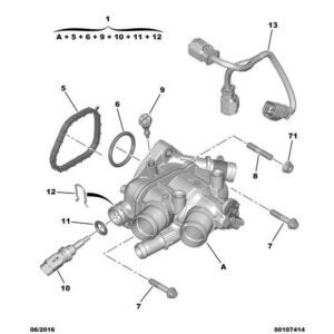 Citroen DS5 2011-2021 Petrol Engine Water Outlet Tank