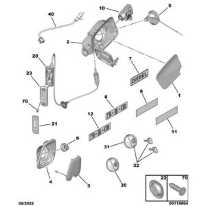 Citroen Dispatch 2016-2020 Diesel Tank Filler Housing