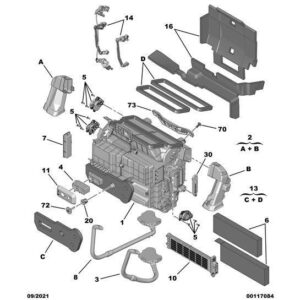 Citroen Berlingo 2018-2021 Diesel Air Reheating Resistance