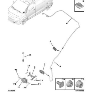 Citroen Dispatch 2016-2020 Diesel Anti-Theft Alarm Sensor