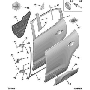 Citroen C5 Air Cross 2018-2021 Petrol Door Stop