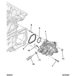 Citroen Berlingo 2008-2012 Petrol Temperature Sensor