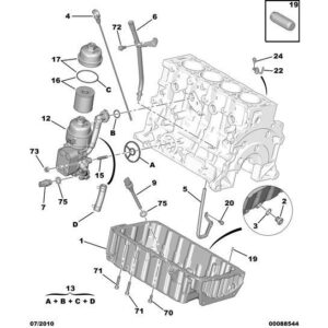 Citroen DS5 2011-2021 Petrol Filter Cartridge Bracket