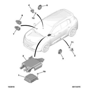 Citroen C5 Air Cross 2018-2021 Petrol Sensor Pressure