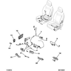 Citroen C5 Air Cross 2018-2021 Petrol Heated Pad Electric Unit
