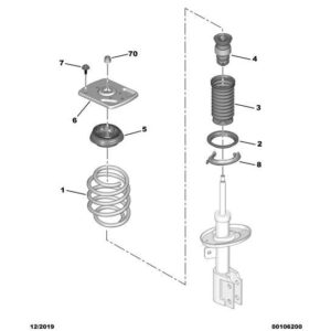 Citroen Dispatch 2016-2020 Diesel Front Suspension Bump Stop