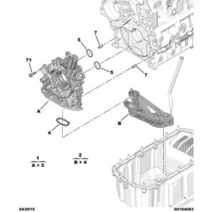 Citroen Dispatch 2016-2020 Engine Oil Pump Suction