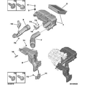 Citroen Berlingo 2018-2021 Diesel Air Hose