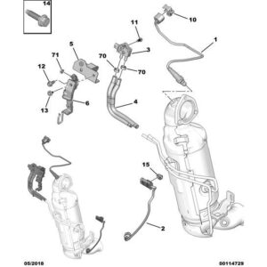 Citroen C5 Air Cross 2018-2021 Petrol Pollution Control Oxygen Probe