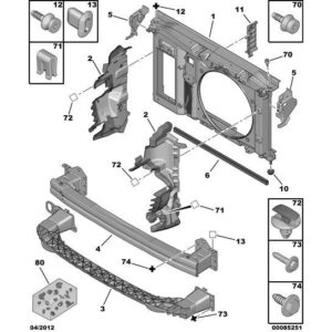 Citroen DS4 2010-2021 Petrol Cool Air Anti-Recycl Partition