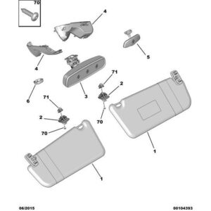 Citroen Dispatch 2016-2020 Base Mirror Cover