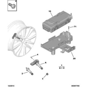 Citroen C4 2018-2020 Diesel Under Inflation Emitter Module
