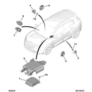 Citroen C5 Air Cross 2018-2021 Petrol Accelerator Sensor Protector