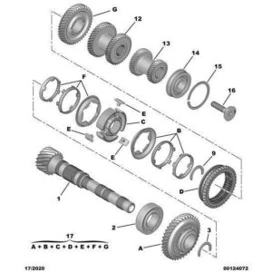 Citroen Berlingo 2018-2021 Petrol Driven Pinion