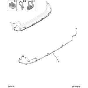 Citroen Dispatch 2016-2020 Diesel Obstacle Detection Loom