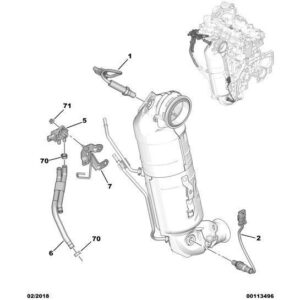Citroen Berlingo 2018-2021 Petrol Pressure Sensor Bracket