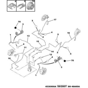 Citroen Berlingo 2015-2018 Diesel Brake Hose