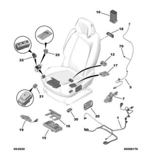 Citroen C5 Air Cross 2018-2021 Petrol Passenger Detection Sensor