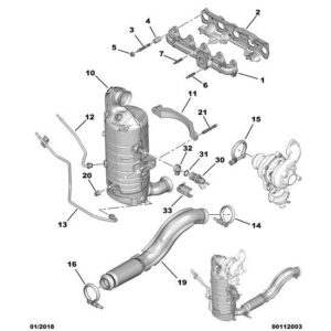 Citroen Berlingo 2018-2021 Diesel Injector Heat Shield