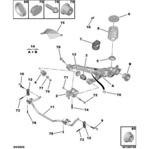 Citroen Dispatch 2016-2020 Diesel Rear Suspension Mountings